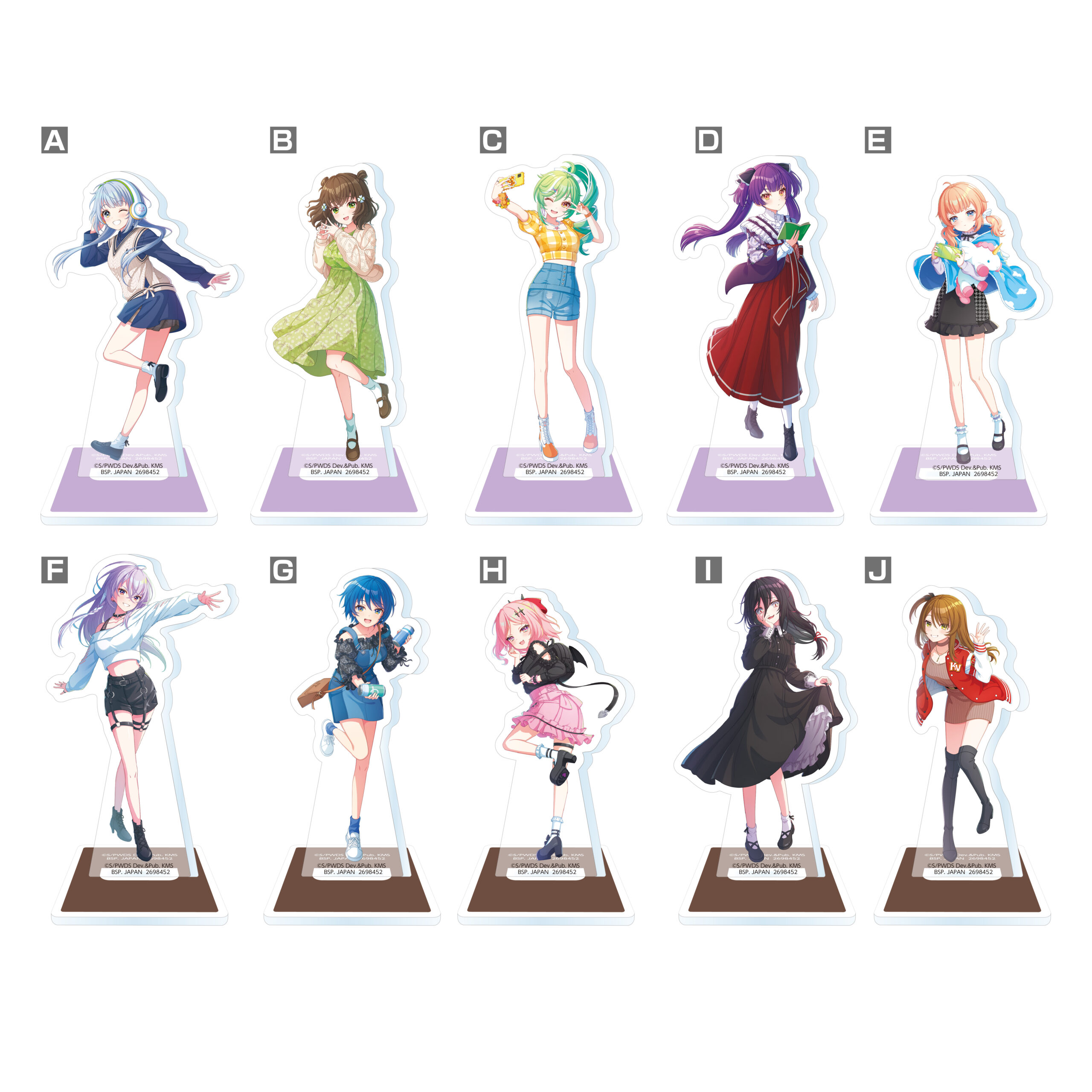 d1 ワールドダイスター 知冴　ユメステ アクリルスタンド 5個セット ワールドダイスター アクリルフィギュアvol.3 | ワールドダイスター