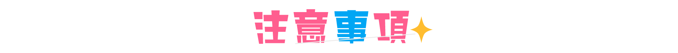 注意事項